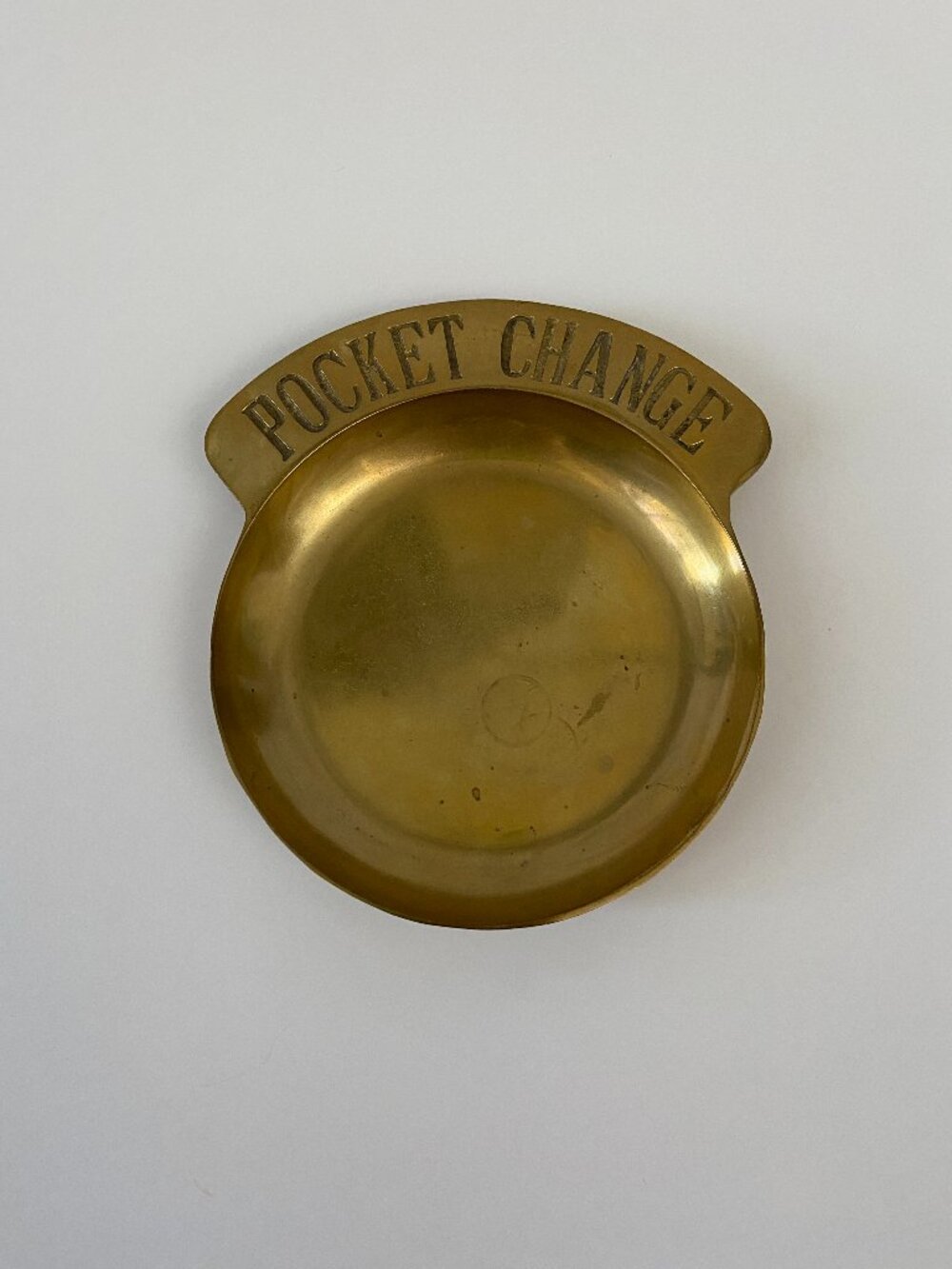 VINTAGE BRASS POCKET CHANGE DISH PREOWNED